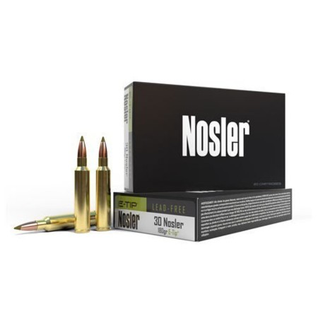 Nosler E-Tip Brass .30 Nosler 180Gr 20-Rounds