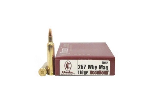 Nosler Trophy Grade 257 Weatherby Mag 110 grain AccuBond Rifle Ammo, 20/Box - 60012