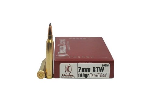 Nosler Trophy Grade 7mm STW 140 grain Partition Rifle Ammo, 20/Box - 60046