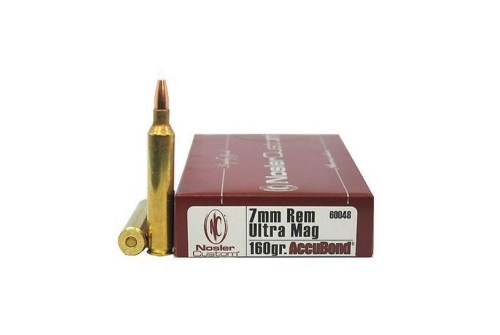 Nosler Trophy Grade 7mm RUM 160 grain AccuBond Rifle Ammo, 20/Box - 60048