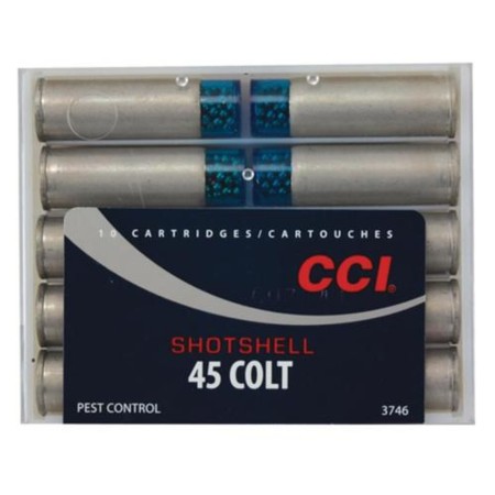 Cci Centerfire Handgun Shotshells .45 Colt Shot Size 9 10rd/Box 150gr