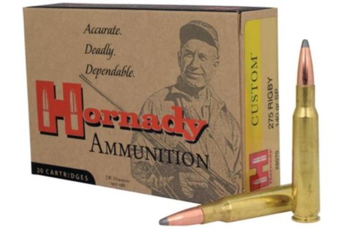 Hornady Custom .275 Rigby 140gr Ammunition w/InterLock SP Bullets (20/Box) 8070