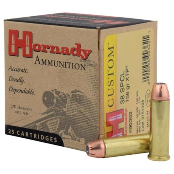 Hornady 38 Special 125gr XTP Custom Pistol Ammo 25rds - 90322