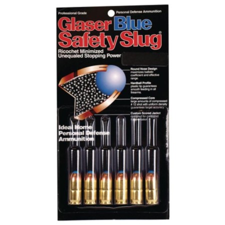 Glaser 9MM +P 80 Grain Round Nose - Copper Casing