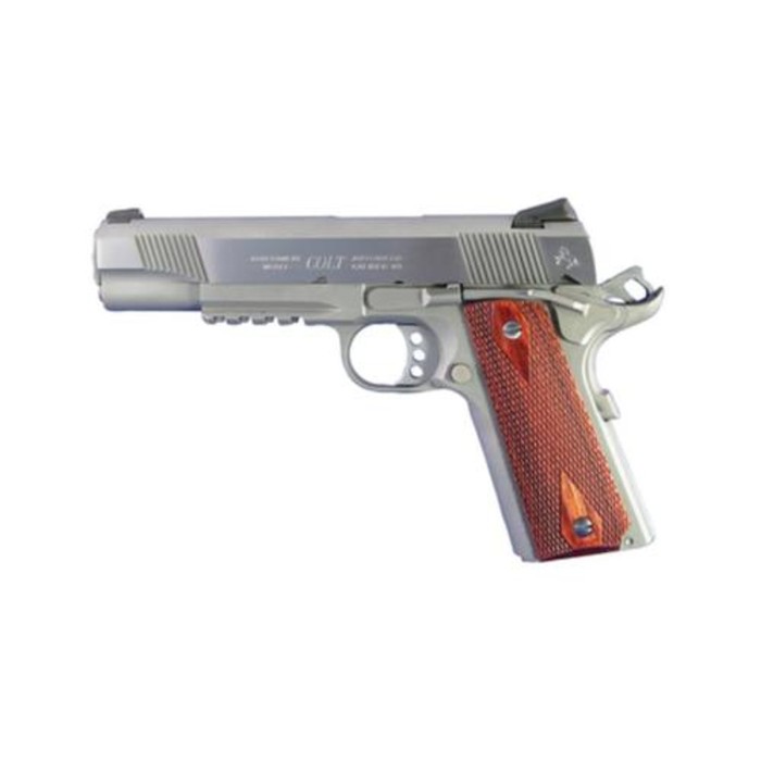 Colt 1911 'Rail Gun', 45 ACP, SS Finish, Full Size