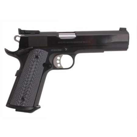 Colt Mfg 1911 Special Combat Government Single 45 Automatic Colt Pistol, 5", Black/Silver Grips, Blued