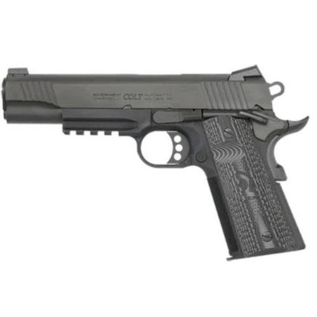 Colt Combat Unit Rail Gun 9mm 5" Barrel Black IonBond Finish