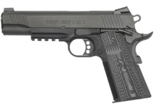 Colt Combat Unit Rail Gun 9mm 5" Barrel Black IonBond Finish