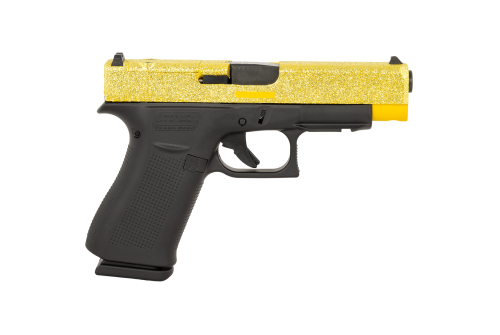 Glock Custom Gold Glitter G48 Compact Slim 9mm Semi Automatic Pistol