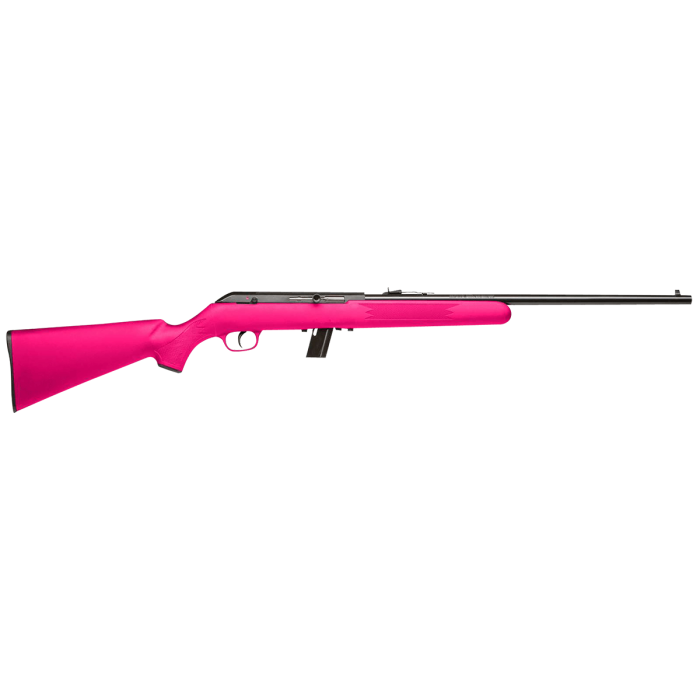 Savage Arms 64 F 22 LR Semi Automatic Rifle Pink Stock