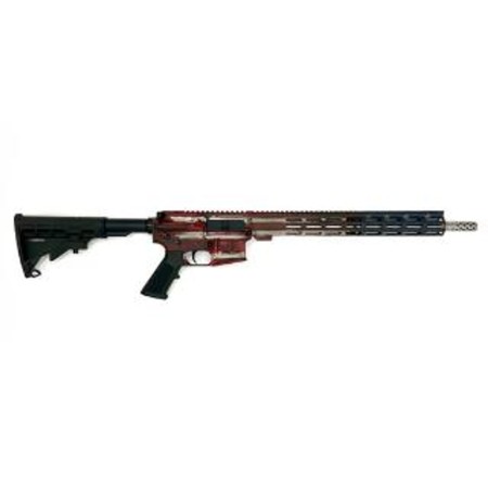 GLFA Gl-15 RIA 223 Wylde, 16" Barrel, ORC Battleworn American Flag, Stainless, 30rd