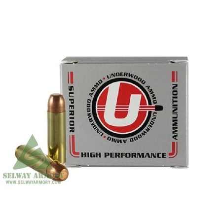 Underwood Ammo 50 Beowulf 350 Grain Full Metal Jacket Brass Cased Rifle Ammo, 20 Rounds, 557