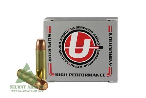 Underwood Ammo 50 Beowulf 350 Grain Full Metal Jacket Brass Cased Rifle Ammo, 20 Rounds, 557