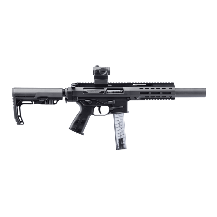 B&T SPC9-G 9mm SD Black Pistol w/Telescopic Brace Adapter & Glock Lower (NFA) BT-500003-SD-G-TB-US