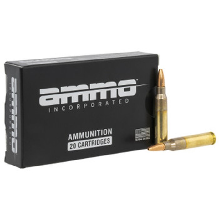 Ammo, Inc. Signature 243 Winchester 95 Grain SST Brass Case Rifle Ammo, 20 Rounds, 243W095SSTA20