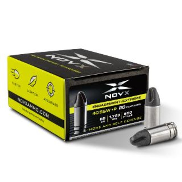 Novx Ammunition Ammo 40Sw +P 88Gr Engage Extrem 20/10 40EEPSS20