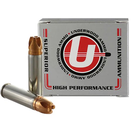 Underwood Ammo .500 S&W Magnum 420 Grain Solid Monolithic Nickel Plated Brass Cased Pistol Ammo, 20 Rounds, 347