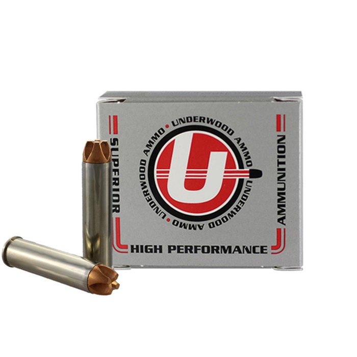 Underwood Ammo .460 S&W Magnum 250 Grain Solid Monolithic Nickel Plated Brass Cased Pistol Ammo, 20 Rounds, 343