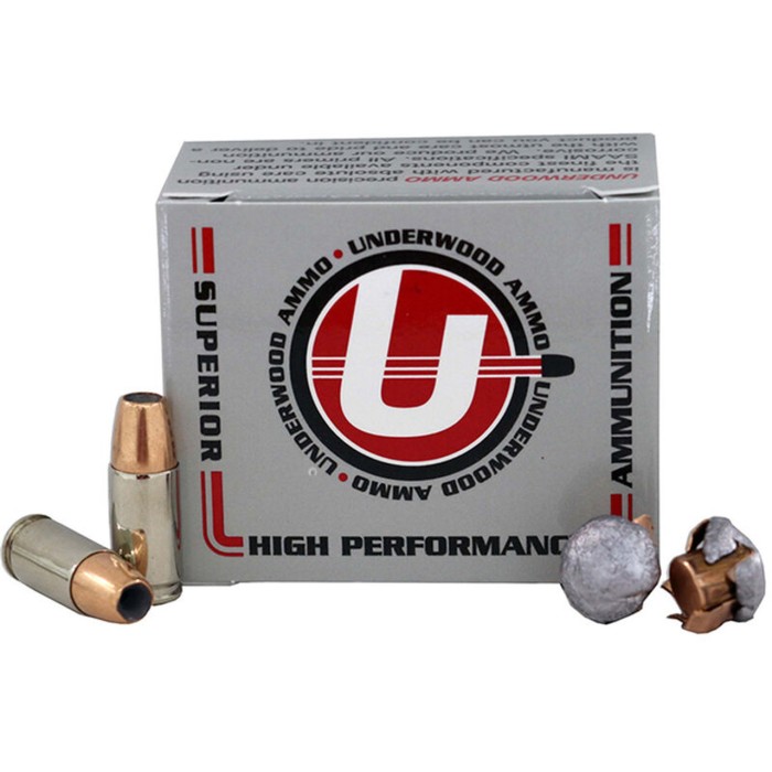 Underwood Ammo 9mm Luger +P+ 147 Grain Jacketed Hollow Point Nickel Plated Brass Cased Pistol Ammo, 20 Rounds, 138