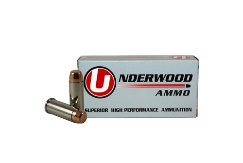 Underwood Ammo .44 Special 245 Grain Full Metal Jacket Nickel Plated Brass Cased Pistol Ammo, 50 Rounds, 323