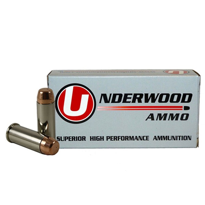 Underwood Ammo .44 Special 245 Grain Full Metal Jacket Nickel Plated Brass Cased Pistol Ammo, 50 Rounds, 323