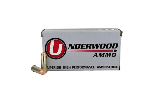 Underwood Ammo .44 Remington Magnum 245 Grain Full Metal Jacket Nickel Plated Brass Cased Pistol Ammo, 50 Rounds, 326