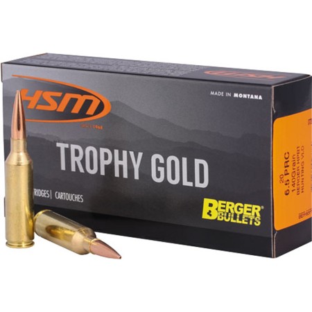 HSM Ammunition Tripping Point 6.5mm PRC 140 Grain Hornady SST Brass Cased Rifle Ammo, 20 Rounds, 65PRC-3-N