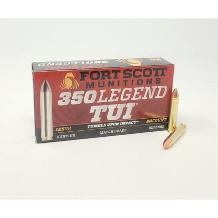 Fort Scott Munitions 350 Legend Ammunition 125 Grain 20 Rounds Solid Copper Spun TUI FSM350125SCV