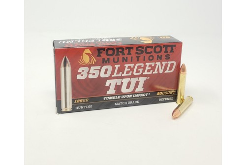 Fort Scott Munitions 350 Legend Ammunition 125 Grain 20 Rounds Solid Copper Spun TUI FSM350125SCV