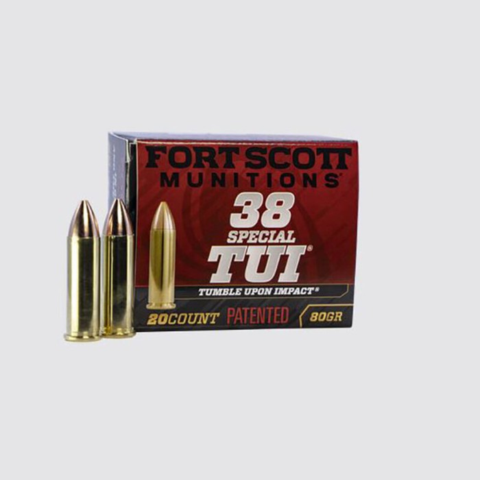 Fort Scott Munitions .38 Special 80 Grain 20/25 SCS TUI Ammo