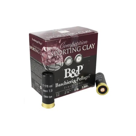 Baschieri & Pellagri Competition Sporting Clay Shotshells-12 ga 2-3/4 In 1 oz Size 8 1200 fps 25/ct, 12B1SCL8