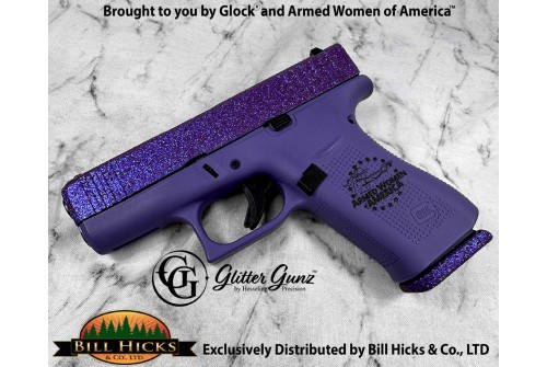 Glock 43X AWA Purple Glitter 9mm 3.4