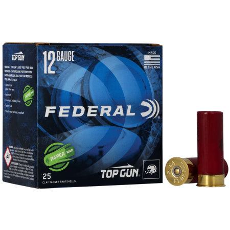 Federal GMT12178 Premium Paper Wad 12 Gauge 1 Oz 25 Per Box/ 10 Cs