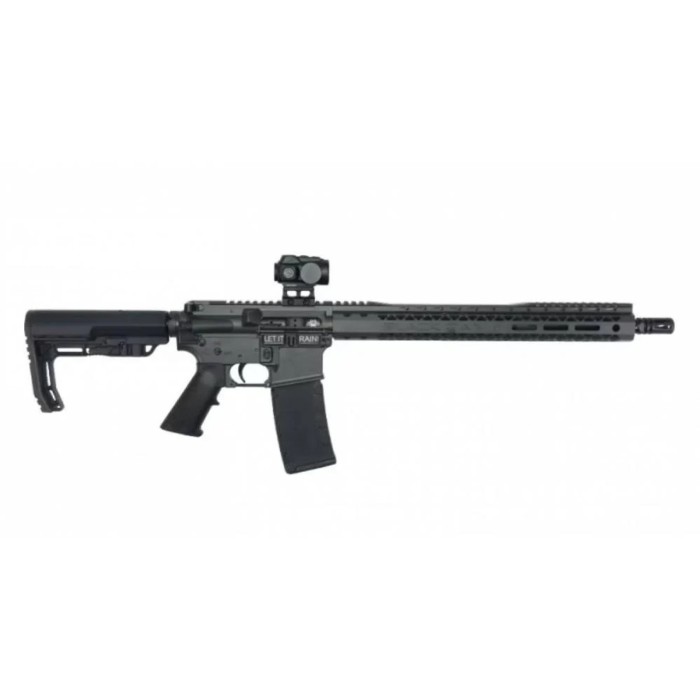 Black Rain Ordnance Bro3081404opt Spec15 Billet 5.56X45mm Nato 30+1 16", Smoke Gray, 15" Slim Handguard, Black Mft Minimalist Stock & A2 Grip, Burris Fastfire RD Red Dot