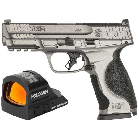 Smith & Wesson 13971 M&P M2.0 Metal Optic Bundle Full Size Frame 9mm Semi Automatic Pistol