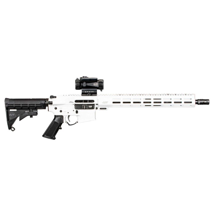 Alex Pro Firearms Guardian 5.56 White 16 Mlok M4 30Rd Optics RI282WOP