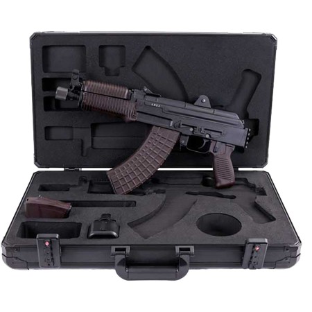 Arsenal Sam7k56p Sam7k-56P  Sports South Exclusive 7.62X39mm 30Rd, 8.50" Black Chrome Lined Steel Barrel, Black Milled Receiver, Plum Furniture, Picatinny Rail, Hard Case, QD Swivel Sling