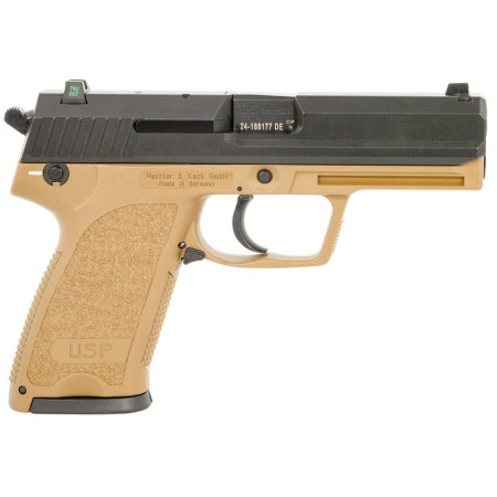 HK 81000356 USP V1 Full Size Frame 9mm Flat Dark Earth Cerakote Semi Automatic Pistol 10rd