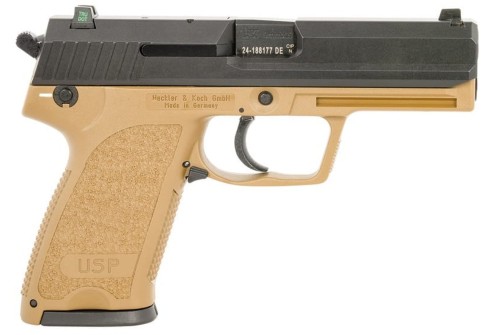 HK 81000356 USP V1 Full Size Frame 9mm Flat Dark Earth Cerakote Semi Automatic Pistol 10rd