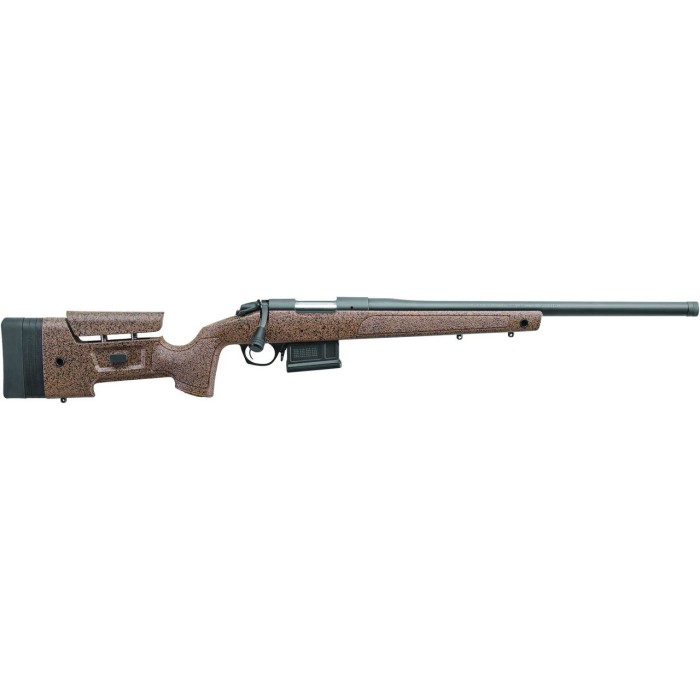 Bergara Rifles B-14 HMR, 7mm Prc 24" 5rd Black/Brown Speckled