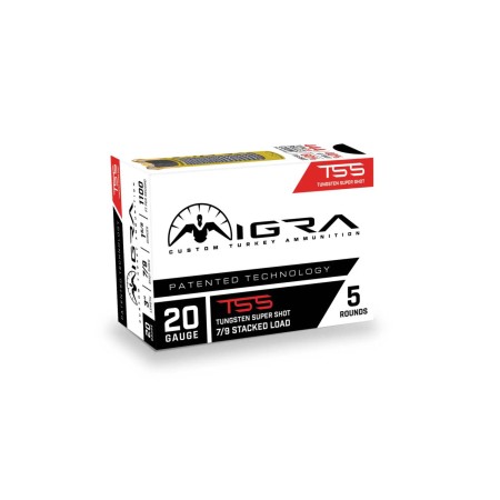 Migra TSS Turkey 20 Gauge 1 5/8 oz 3in Shotgun Ammo, 5 Rounds, T-20-79-1-58