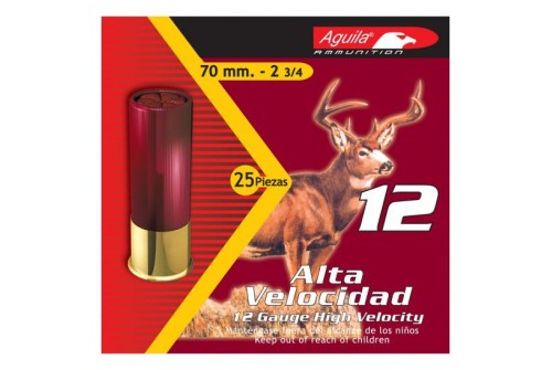 Aguila Field 12 Gauge 2-3/4 inches 4 Shot 1-1/4 oz High Velocity Lead Shotshell, Birdshot, 25/Box - 1CHB1204