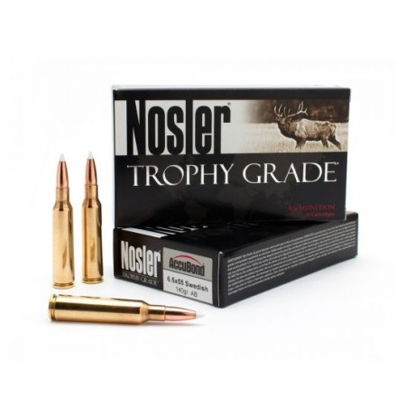 Nosler 60022 Trophy Grade  6.5x55 Swedish 140 gr AccuBond 20 Bx/ 10 Cs