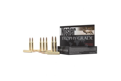 Nosler Trophy Grade 9.3x62 Mauser 250 grain AccuBond Rifle Ammo, 20/Box - 48634