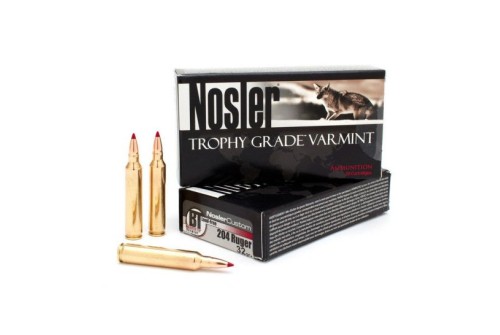 Nosler Trophy Grade Varmint 204 Ruger 32 grain Ballistic Tip Lead-Free Rifle Ammo, 20/Box - 60089