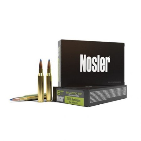 Nosler 25-06 Rem 115 grain Ballistic Tip Hunting Rifle Ammo, 20/Box - 40071