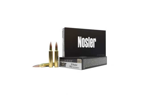 Nosler Match Grade 308 155 grain Custom Competition Rifle Ammo, 20/Box - 60052