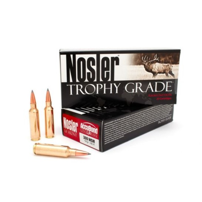 Nosler Trophy Grade 300 WSM 190 grain AccuBond-Long Range Rifle Ammo, 20/Box - 60106