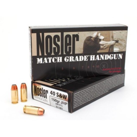 Nosler ASP .40 S&W, 150gr, JHP - 50 Rounds [MPN: 51181]