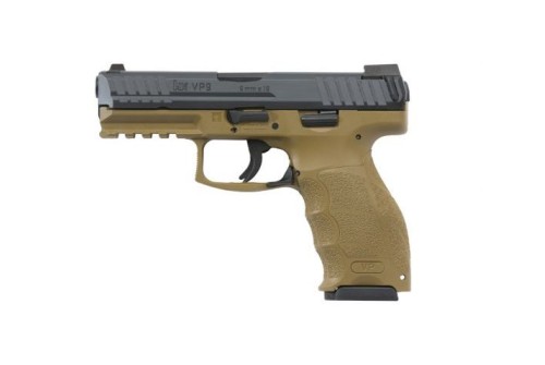 HK VP9 9mm 4.09in 15rd 3 Magazines Flat Dark Earth Semi-Auto Pistol with Night Sights (700009FDELE-A5)